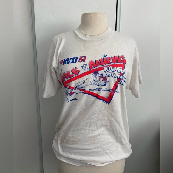 Vintage 1990’s San Diego Animal Walk T-Shirt - Picture 1 of 6